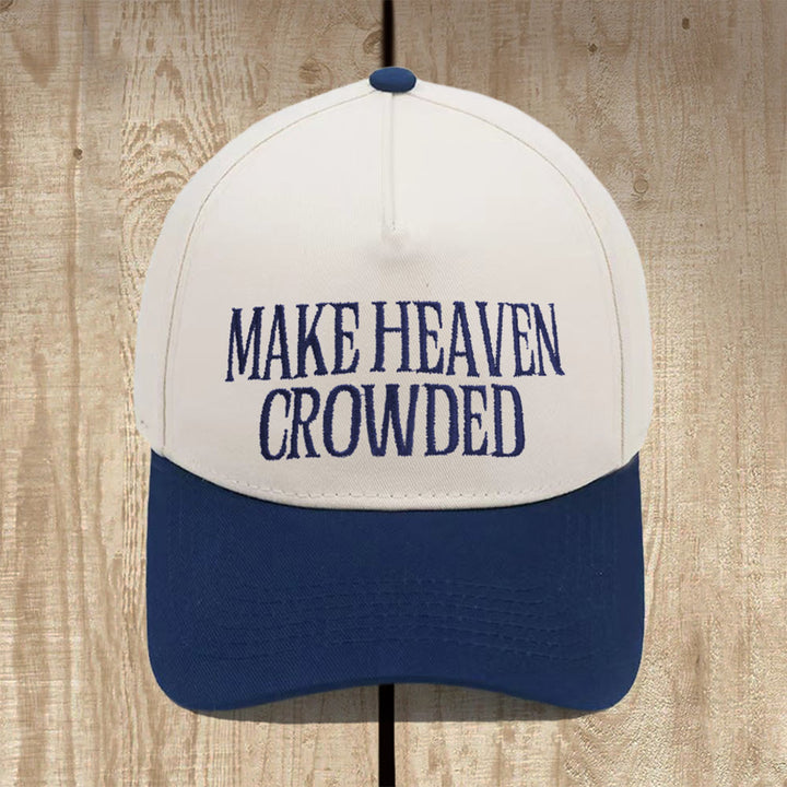 Christianartworkshop Make Heaven Crowded Structured Baseball Cap: Wear the Mission of the Gospel - Navy Blue - image 8