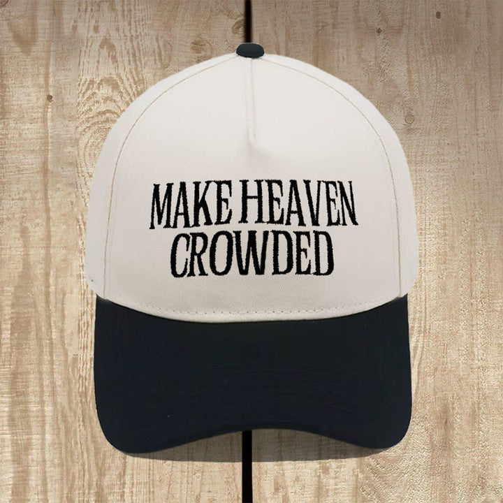 Christianartworkshop Make Heaven Crowded Structured Baseball Cap: Wear the Mission of the Gospel - Black - image 1