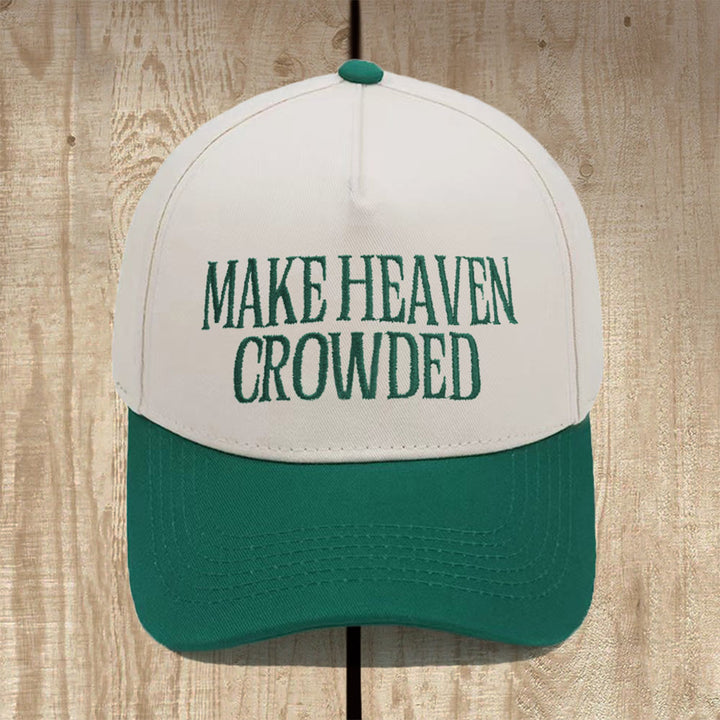 Christianartworkshop Make Heaven Crowded Structured Baseball Cap: Wear the Mission of the Gospel - Dark Green - image 6