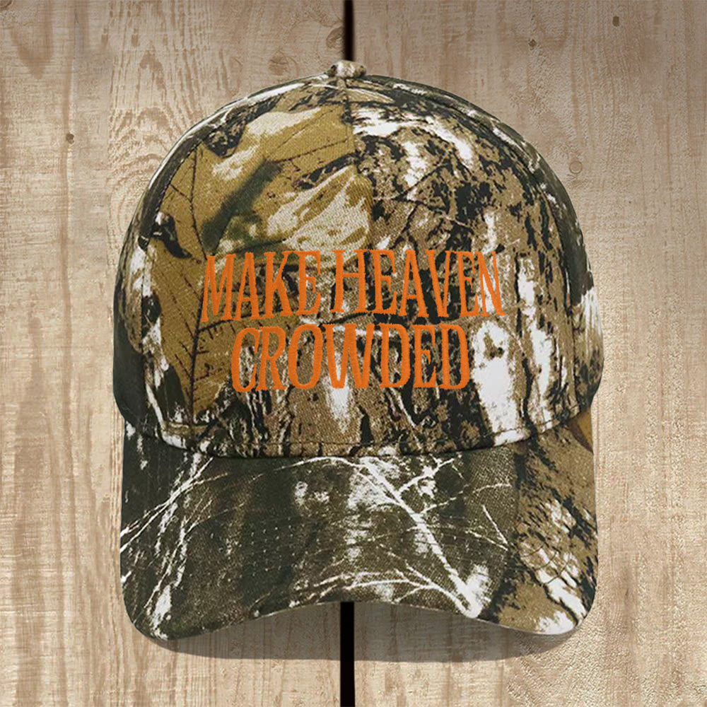 Christianartworkshop Make Heaven Crowded Structured Baseball Cap: Wear the Mission of the Gospel - Camo - image 11