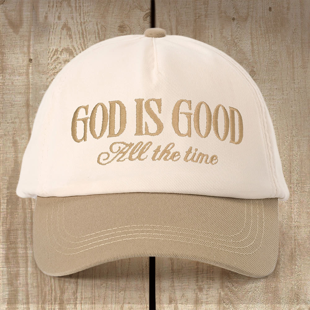 Christianartworkshop Encouraging God Is Good Cap: Thoughtful Gift for Every Believer - Khaki - image 5