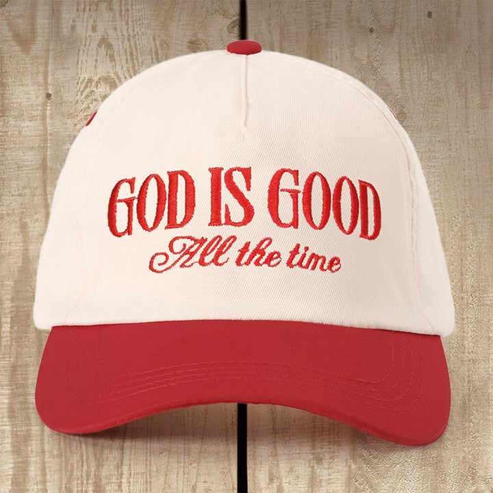 Christianartworkshop Encouraging God Is Good Cap: Thoughtful Gift for Every Believer - Red - image 4