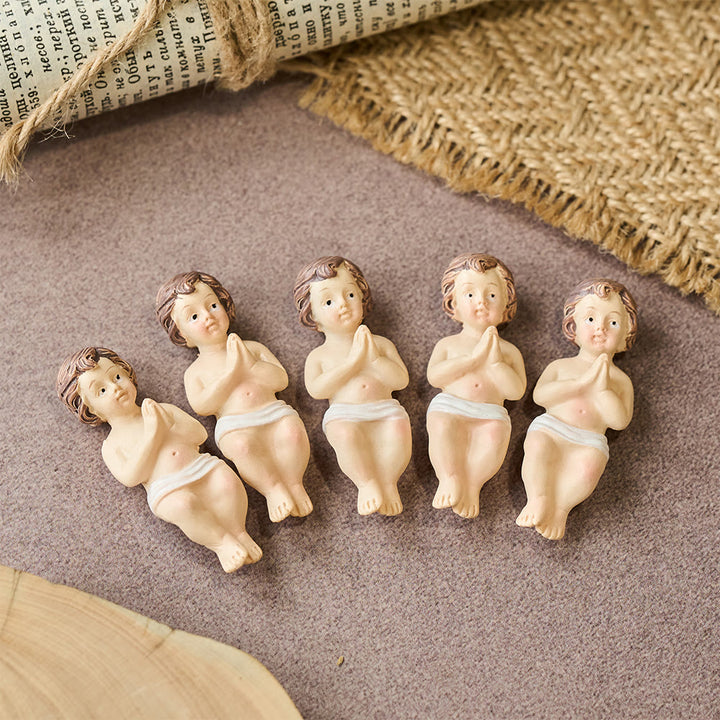 Christianartworkshop Lifelike Infant Jesus Manger Figurine Collection: A Symbol of the Sacred Miracle of Birth - Pray Holy Infant(5pcs) - image 11