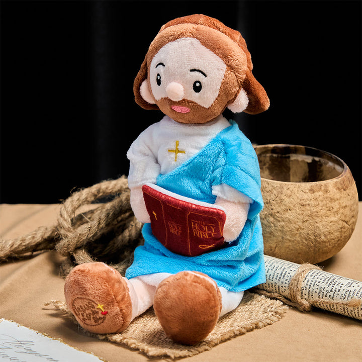 Christianartworkshop Jesus Plush Doll with Bible: Embody Divine Wisdom and Tender Comfort - image 4