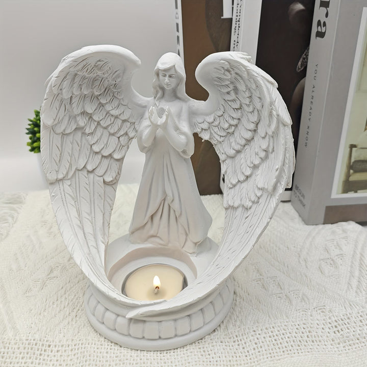 Christianartworkshop Guardian Angel Candle Holder with Outstretched Wings: Embody Divine Protection and Peace - image 4