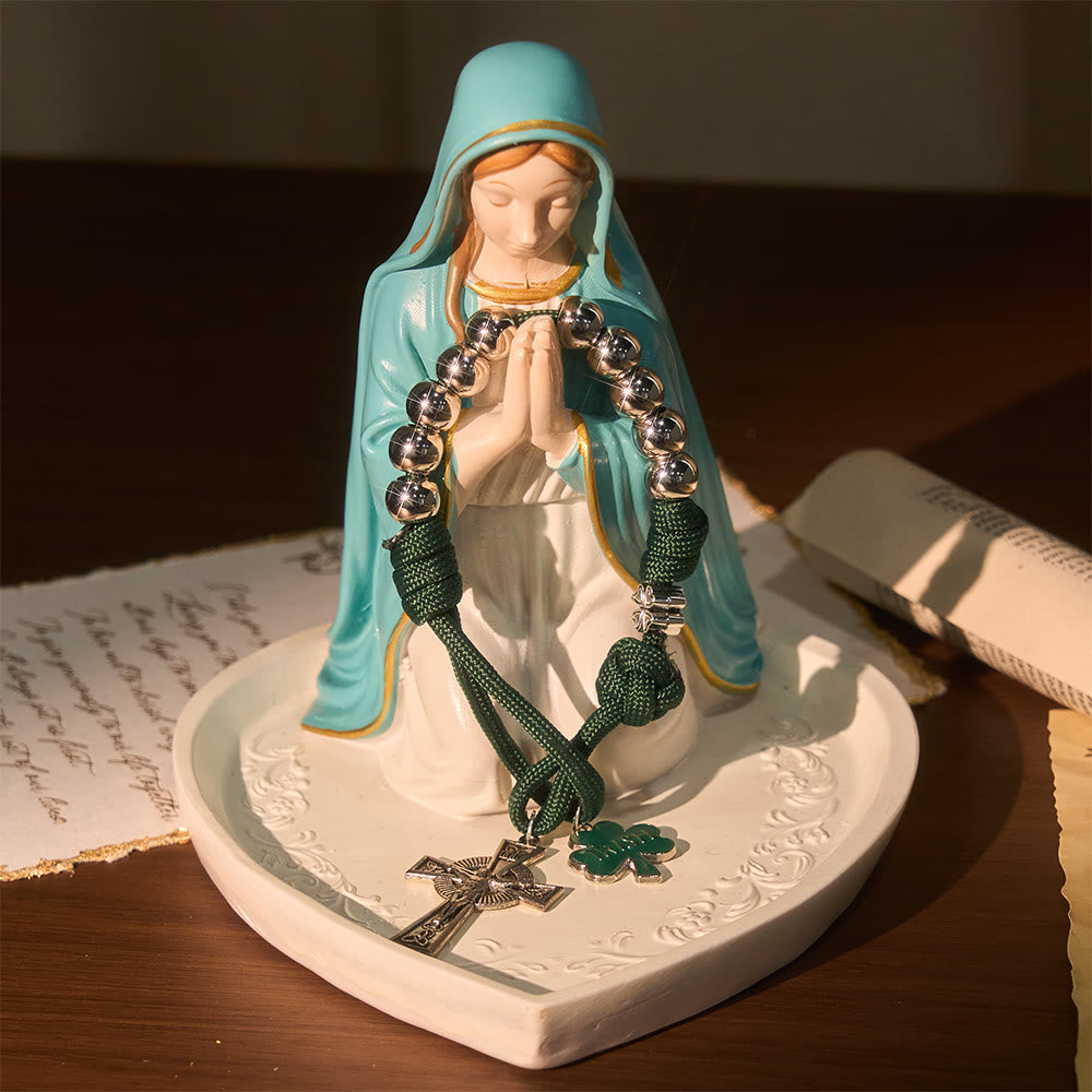 Christianartworkshop Irish Blessing Paracord Pocket Rosary with Celtic Crucifix - image 7