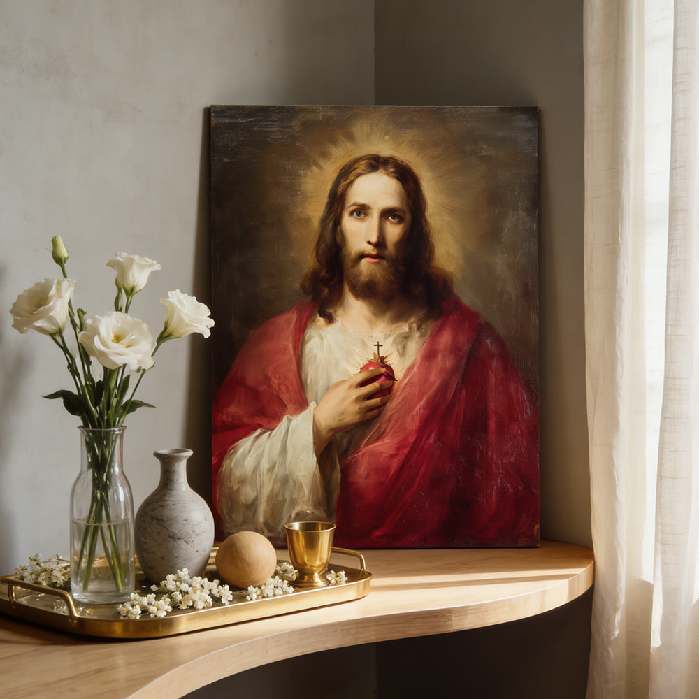 Christianartworkshop Sacred Heart of Jesus Wall Art Print: A Symbol of Divine Love and Redemption - image 4