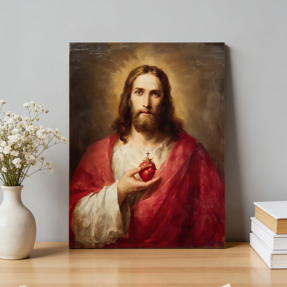 Christianartworkshop Sacred Heart of Jesus Wall Art Print: A Symbol of Divine Love and Redemption - image 1