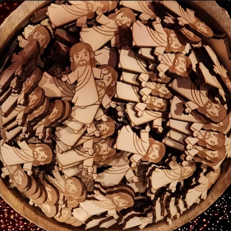 Christianartworkshop Playful Pocket Jesus Set: A Delicate Witness of Faith in Daily Life - Set of 10 - image 0