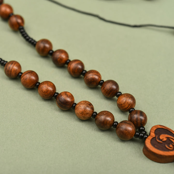 Christianartworkshop Two-Designed Crucifix Wooden Car Rosary Pendant: A Symbol of Traveler's Protection - image 4