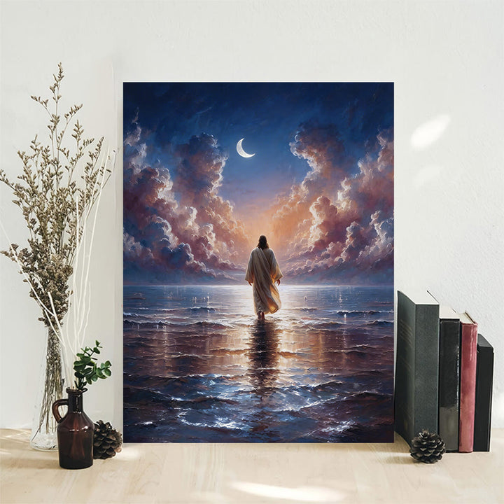 Christianartworkshop Twilight Waters Jesus Faith Wall Art Print: A Daily Reminder of His Calm - image 4