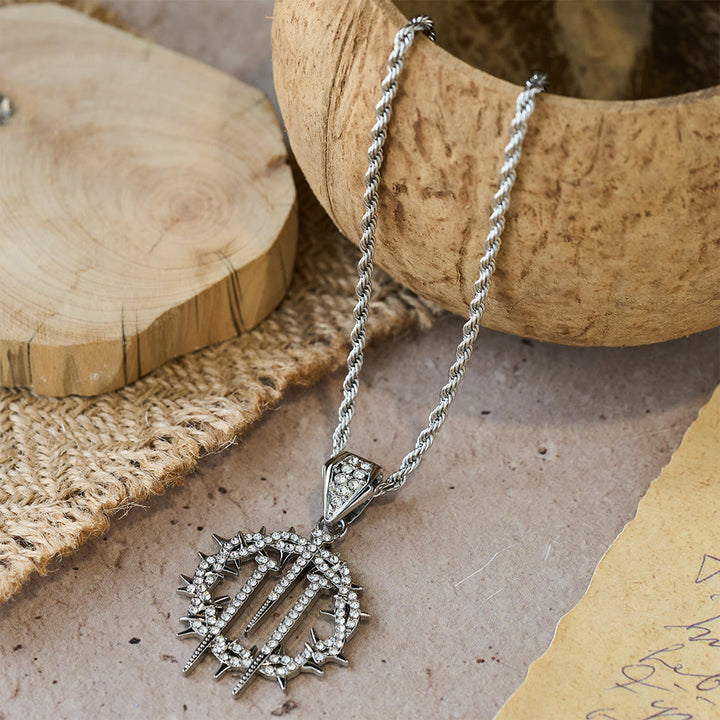 Christianartworkshop Crown of Thorns & Nails Rope Chain Necklace: A Symbol of Redemptive Sacrifice - image 6