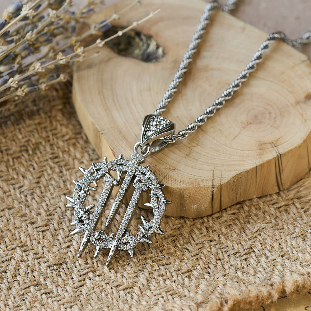 Christianartworkshop Crown of Thorns & Nails Rope Chain Necklace: A Symbol of Redemptive Sacrifice - image 7