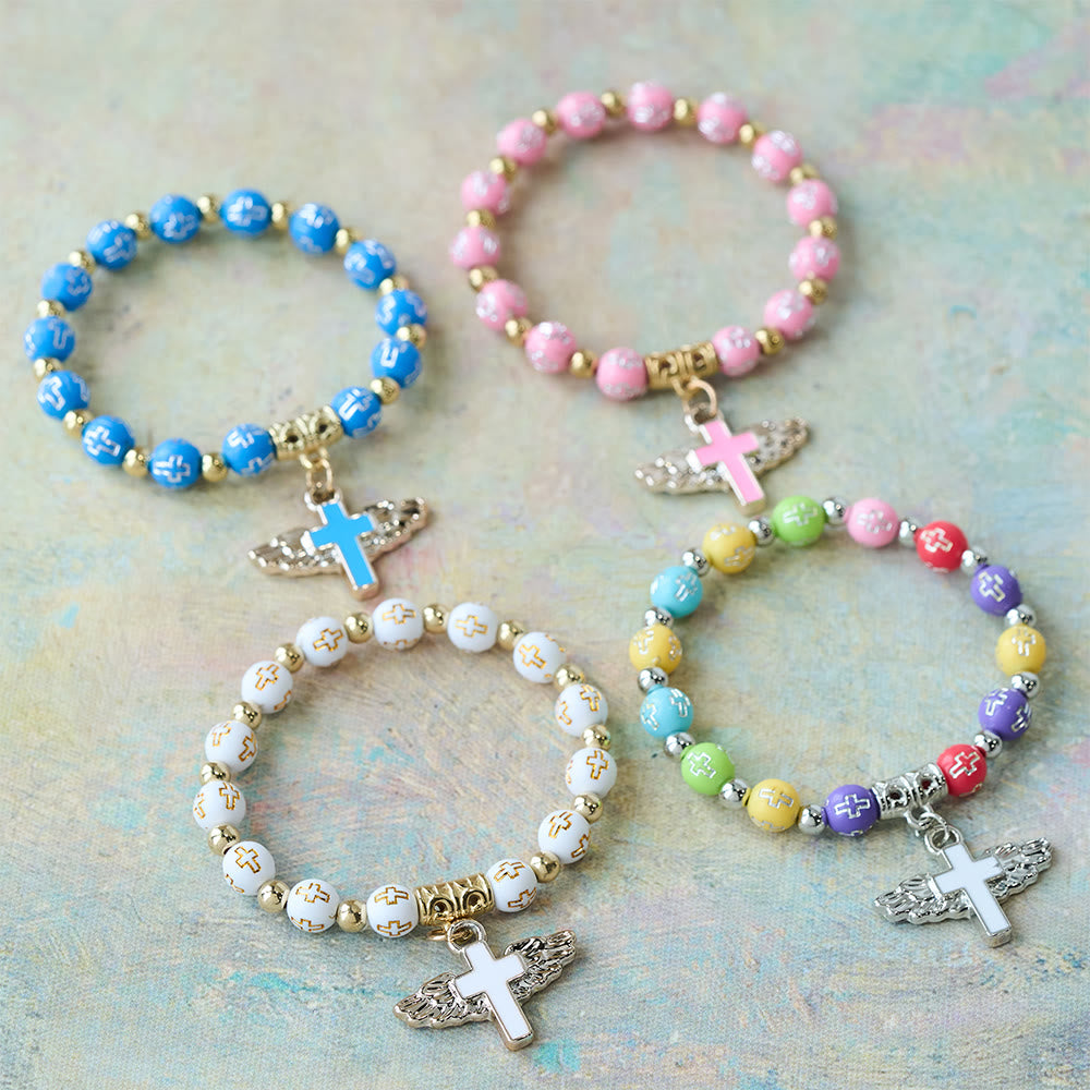 Christianartworkshop Winged Cross Charm Bracelet: A Visual Prayer of Devotion and Connection - image 1