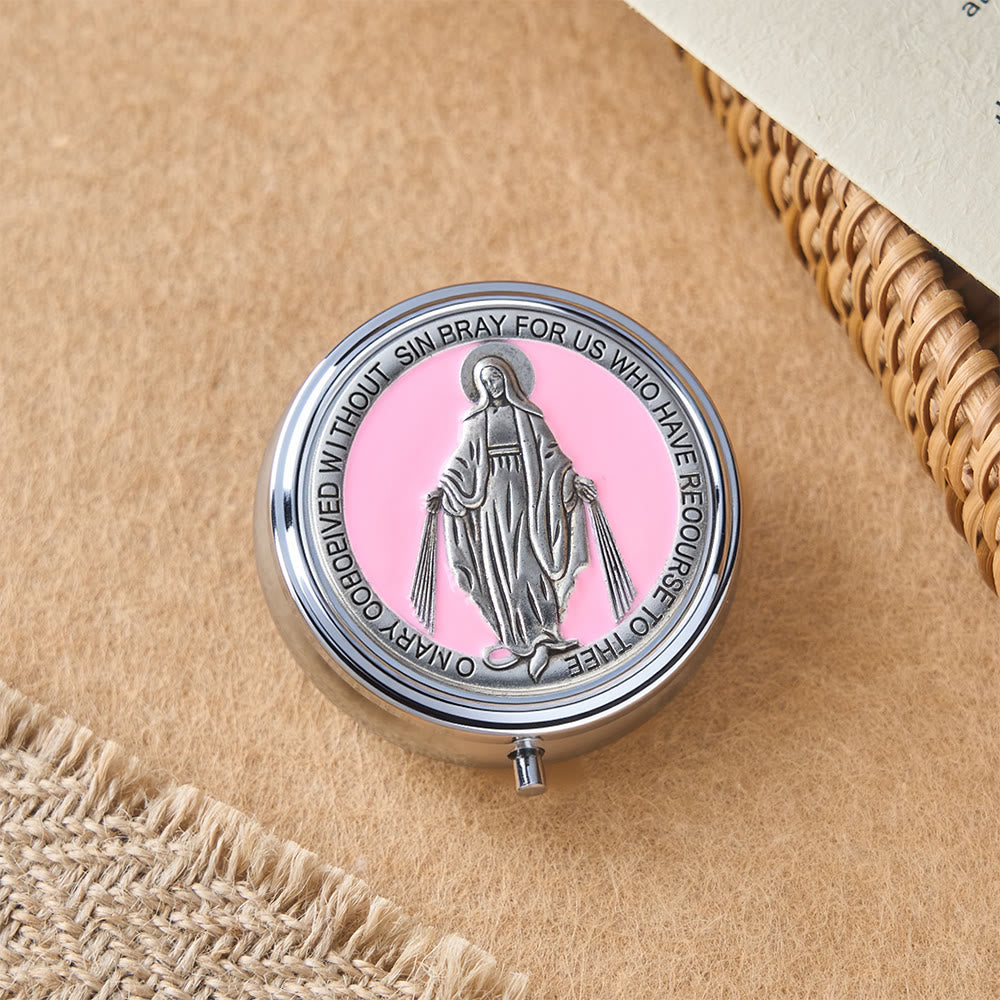 Christianartworkshop Devotional Rosary with Storage Box: Our Lady Medal and Crucifix for Prayerful Reflection - image 18