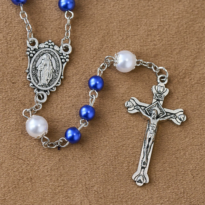 Christianartworkshop Devotional Rosary with Storage Box: Our Lady Medal and Crucifix for Prayerful Reflection - image 5