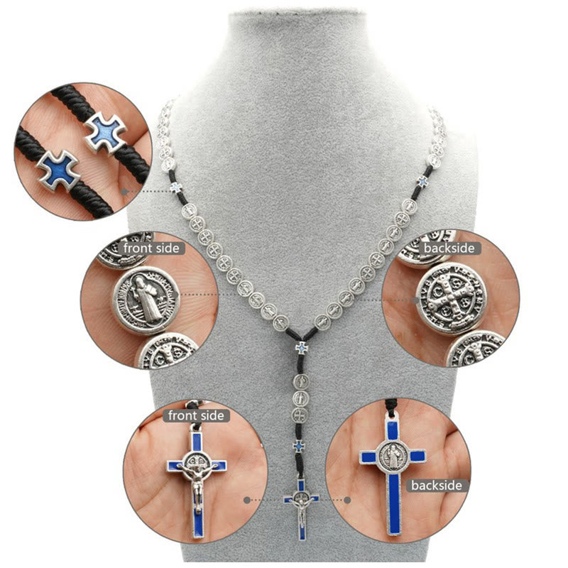 Christianartworkshop St. Benedict Rope a Decade Rosary for Exorcism/Praying (4 colors) - image 7