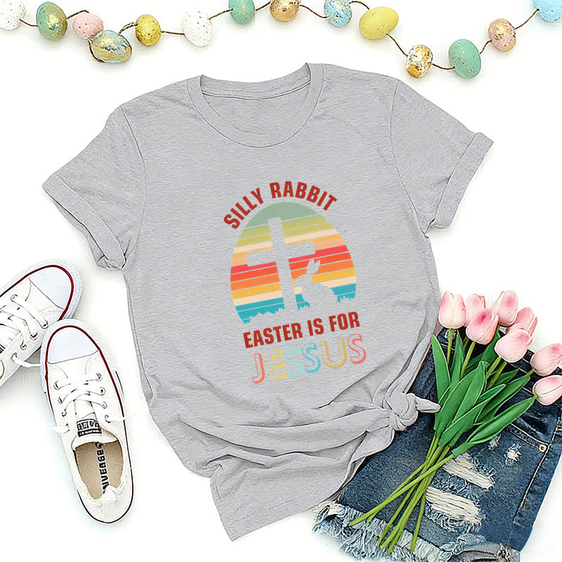 Christianartworkshop Easter Is For Jesus Retro Premium T-Shirt - Grey - 2XL - image 8