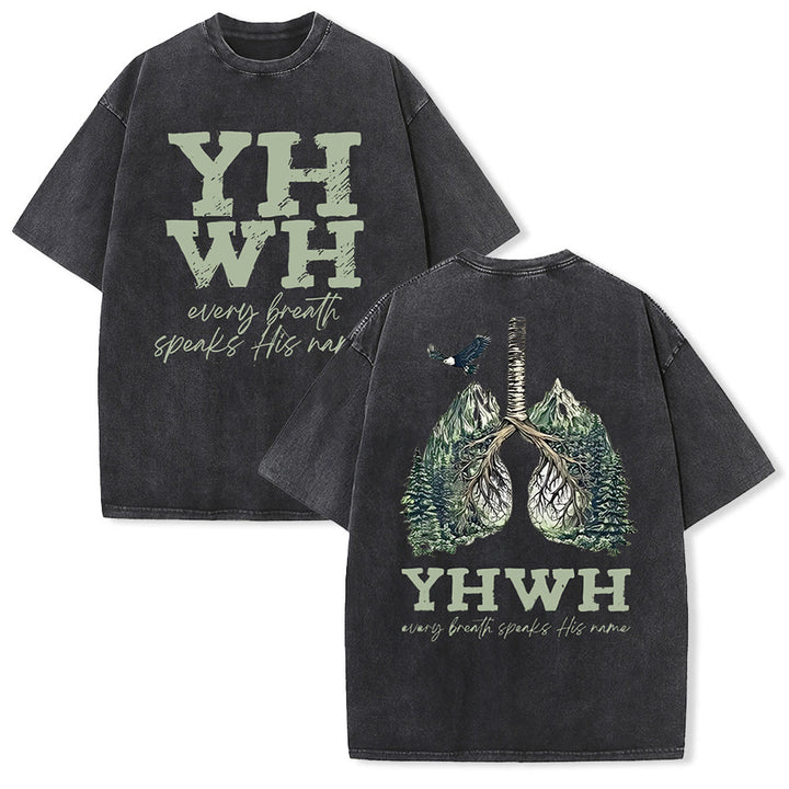 Christianartworkshop Every Breath Speaks His Name Unisex Washed T-shirt - image 20