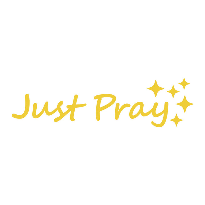 Christianartworkshop Just Pray Star Accent Car Sticker: A Daily Reminder of Prayerful Devotion for Vehicles - Yellow - Set of 10 - image 12