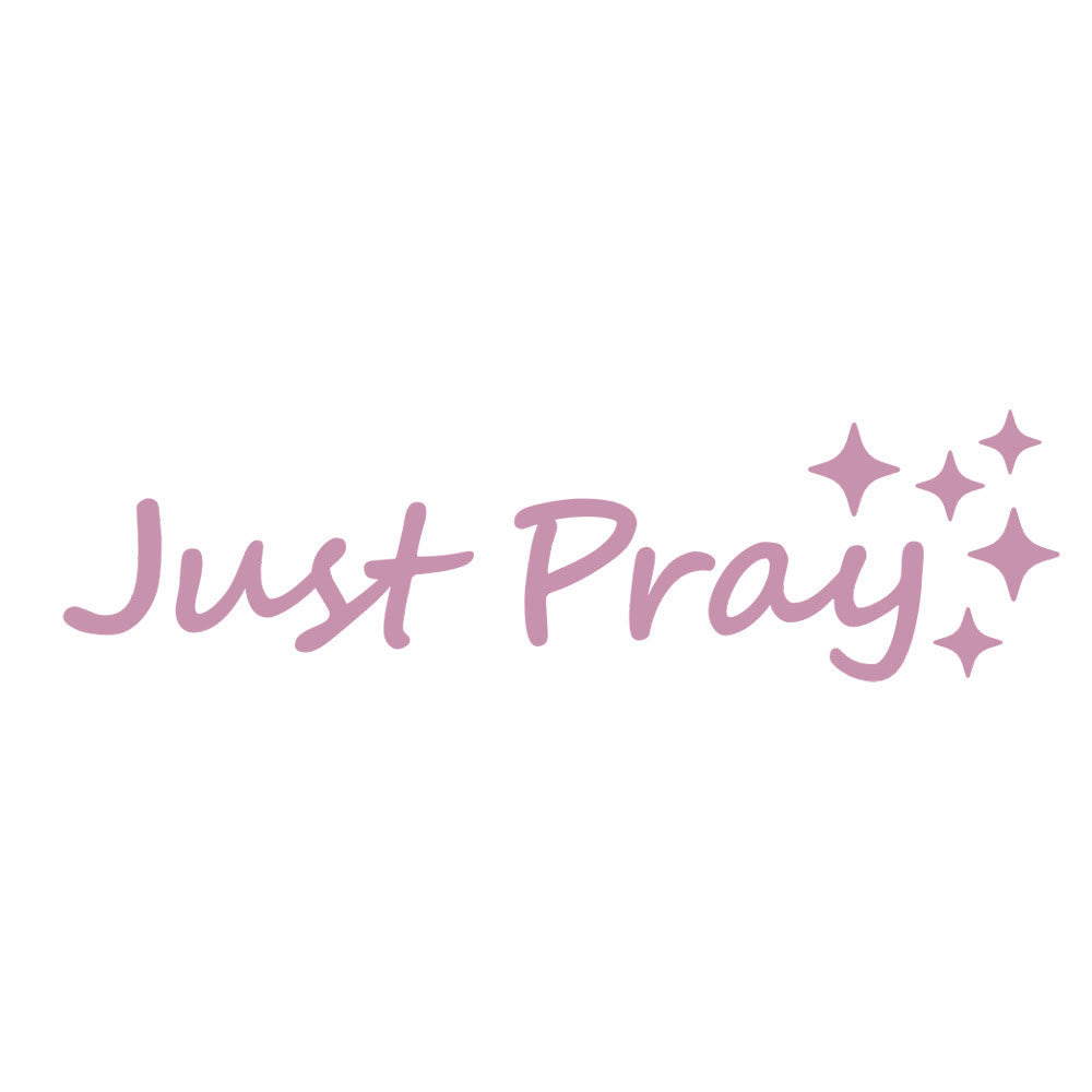 Christianartworkshop Just Pray Star Accent Car Sticker: A Daily Reminder of Prayerful Devotion for Vehicles - Pink - Set of 10 - image 7