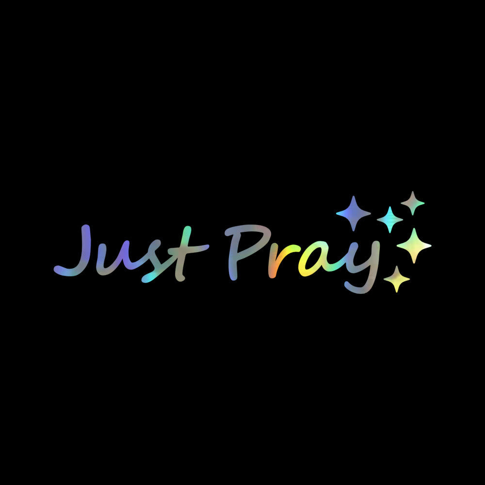 Christianartworkshop Just Pray Star Accent Car Sticker: A Daily Reminder of Prayerful Devotion for Vehicles - Laser - Set of 10 - image 8