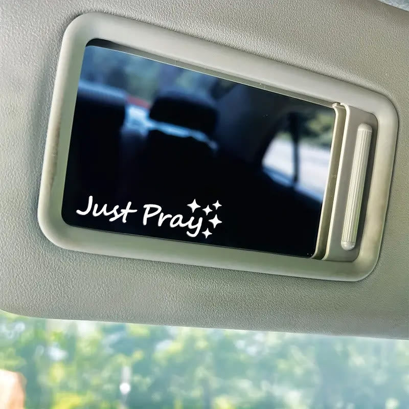 Christianartworkshop Just Pray Star Accent Car Sticker: A Daily Reminder of Prayerful Devotion for Vehicles - image 5