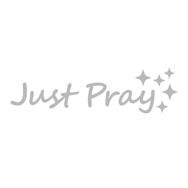 Christianartworkshop Just Pray Star Accent Car Sticker: A Daily Reminder of Prayerful Devotion for Vehicles - Silver - Set of 10 - image 13
