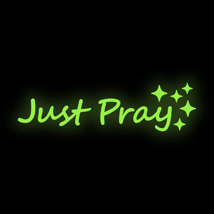 Christianartworkshop Just Pray Star Accent Car Sticker: A Daily Reminder of Prayerful Devotion for Vehicles - Neon Green - Set of 10 - image 14