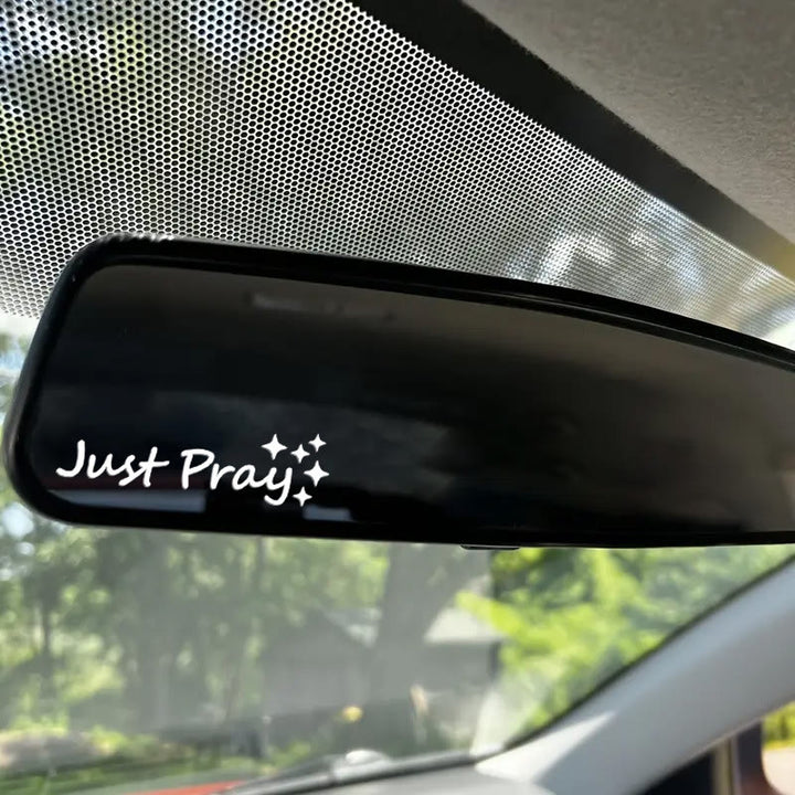 Christianartworkshop Just Pray Star Accent Car Sticker: A Daily Reminder of Prayerful Devotion for Vehicles - image 6