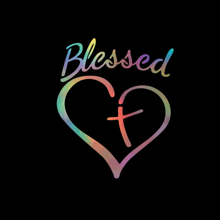 Christianartworkshop Blessed Heart & Cross Accent Car Sticker: A Gentle Nudge to Pause and Pray - image 7