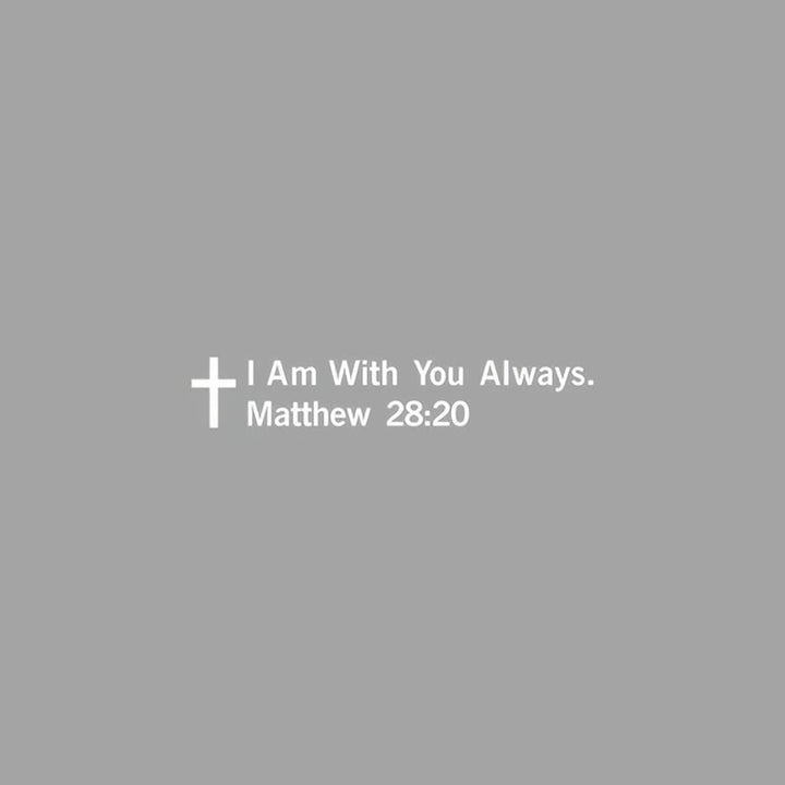 Christianartworkshop Matthew 28:20 I Am With You Always Car Sticker: Cross Motif for Faithful Vehicle Decor - image 9
