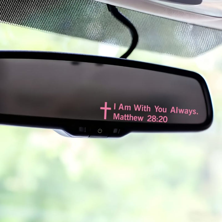 Christianartworkshop Matthew 28:20 I Am With You Always Car Sticker: Cross Motif for Faithful Vehicle Decor - image 11