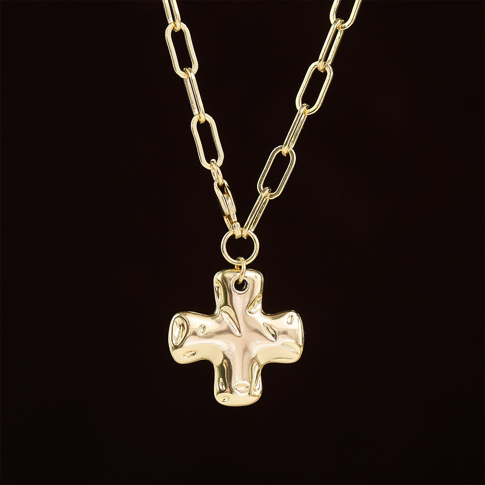 FREE Today: Minimalist Cross Paperclip Link Chain Necklace: A Symbol of Modern Faith & Style - image 5