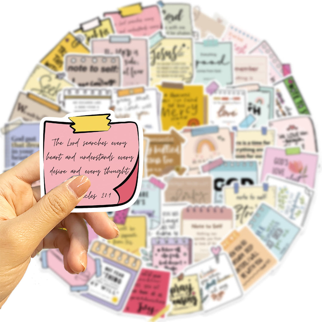 Christianartworkshop Faith-Inspired Biblical Phrase Sticker Set: Inspirational Notes for Journals - image 2