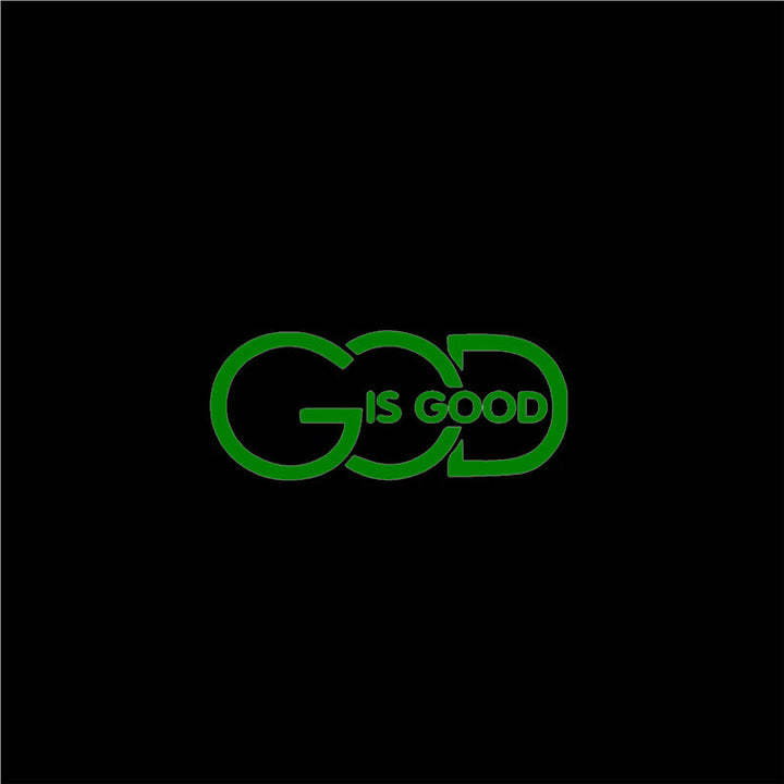 Christianartworkshop GOD IS GOOD Car Decal: Symbol of Faith and Blessing on the Road - Green - 10pcs - image 12