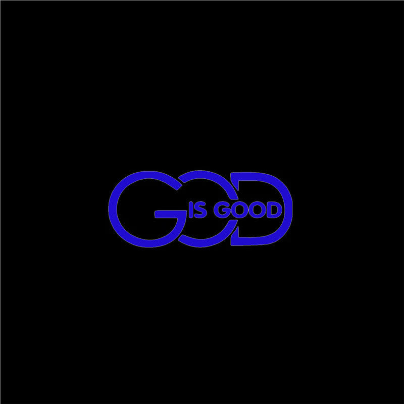 Christianartworkshop GOD IS GOOD Car Decal: Symbol of Faith and Blessing on the Road - Blue - image 10