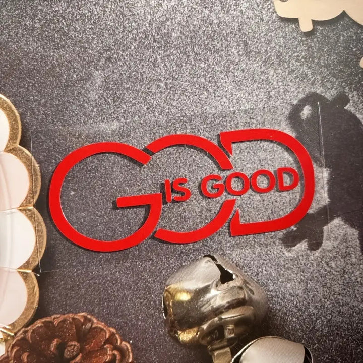 Christianartworkshop GOD IS GOOD Car Decal: Symbol of Faith and Blessing on the Road - image 9