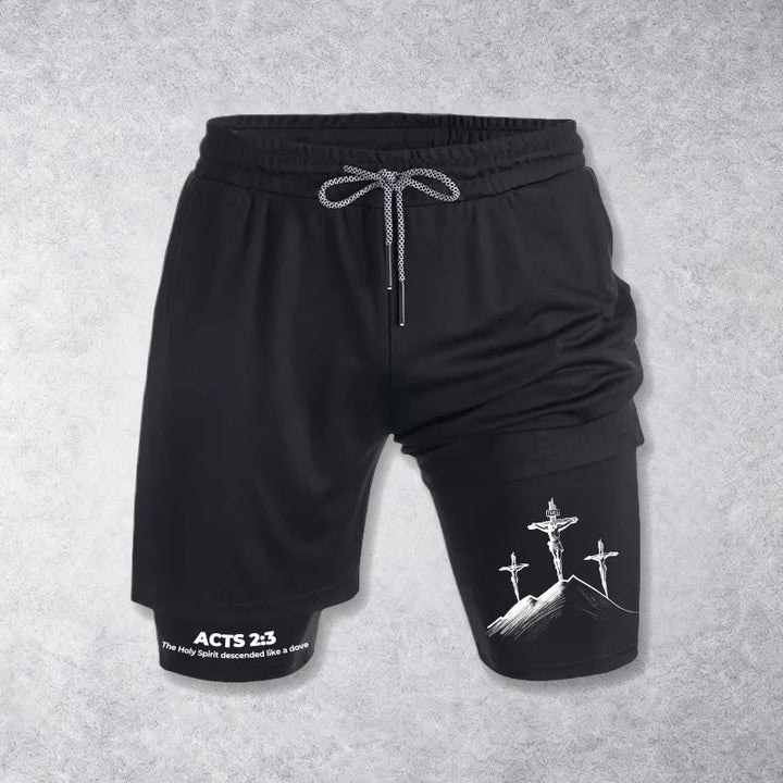 Christianartworkshop Acts 23 The Holy Spirit Descended Shorts - Black - image 9