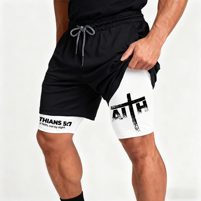 Christianartworkshop Faith Is Our Strength Performance Shorts - image 1