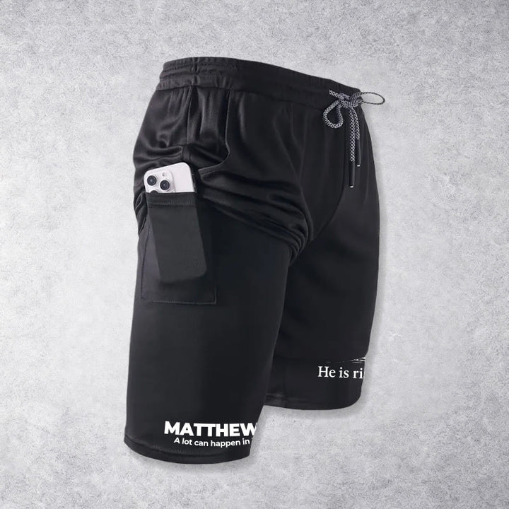 Christianartworkshop Matthew 28:6 He Is Risen Resurrection Performance Shorts - image 17