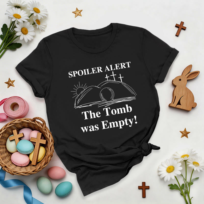 Christianartworkshop Empty Tomb Resurrection Graphic Premium T-Shirt - Black - 2XL - image 1