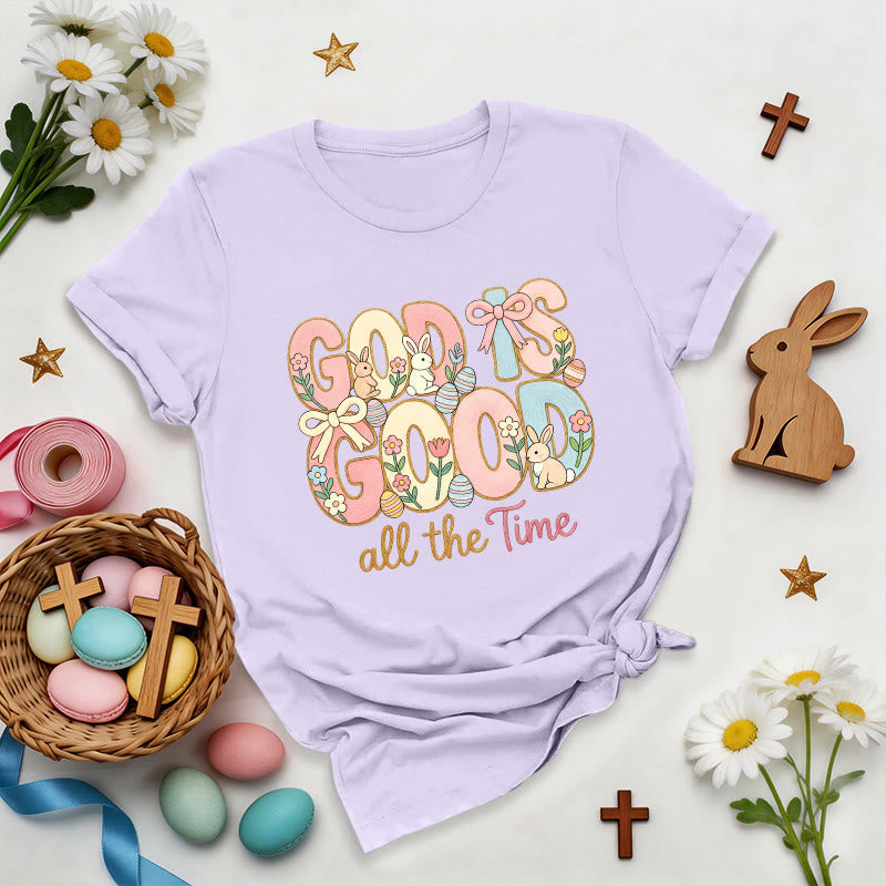Christianartworkshop God Is Good Easter Motif Premium T-Shirt - Purple - 2XL - image 8