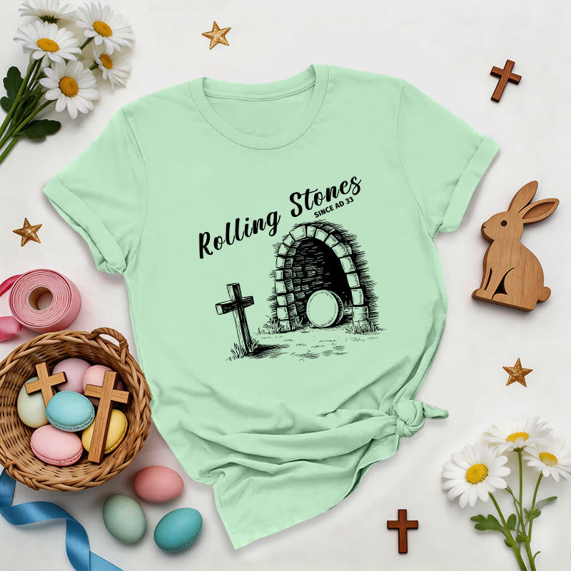 Christianartworkshop Rolling Stones Resurrection Premium T-Shirt - Light Green - 2XL - image 7