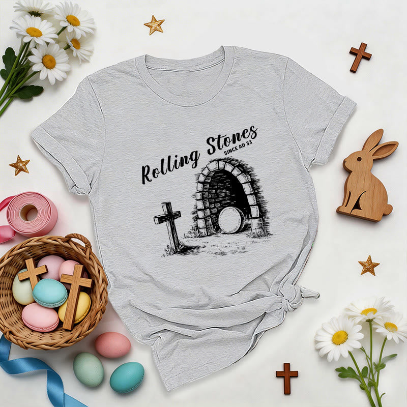 Christianartworkshop Rolling Stones Resurrection Premium T-Shirt - Grey - 2XL - image 2