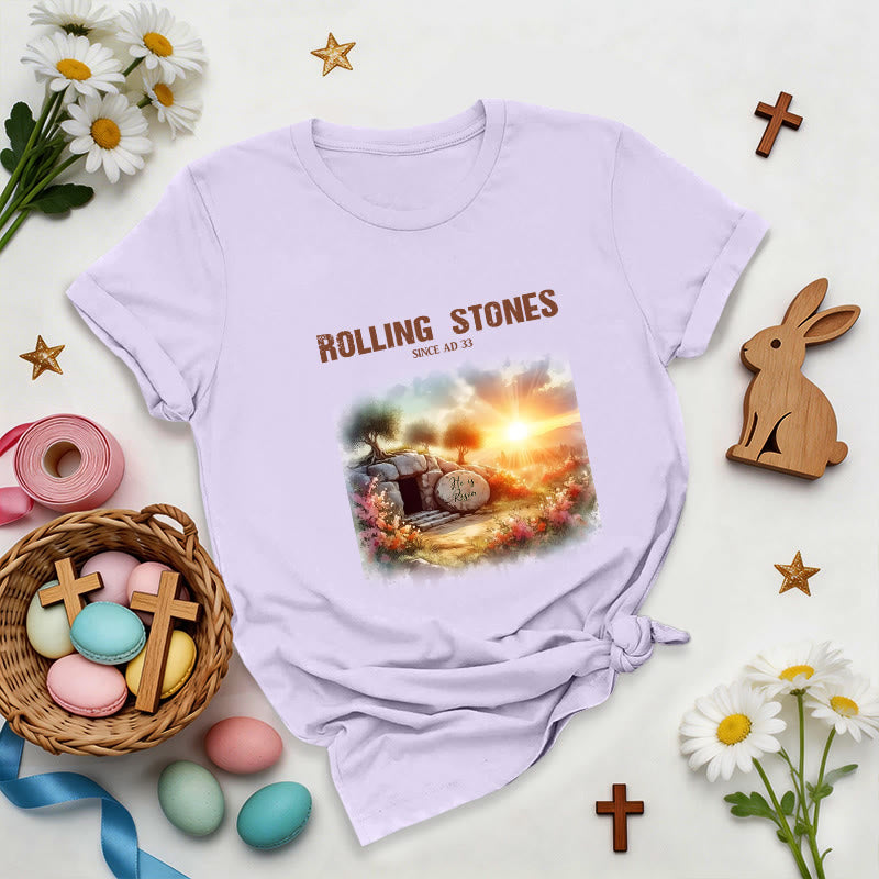 Christianartworkshop Faith-Inspired Rolling Stones T-Shirt - Purple - 2XL - image 7