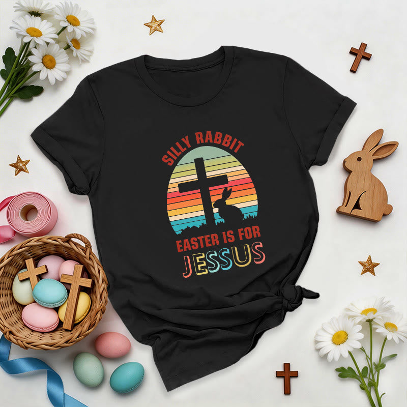 Christianartworkshop Easter Is For Jesus Retro Premium T-Shirt - Black - 2XL - image 1