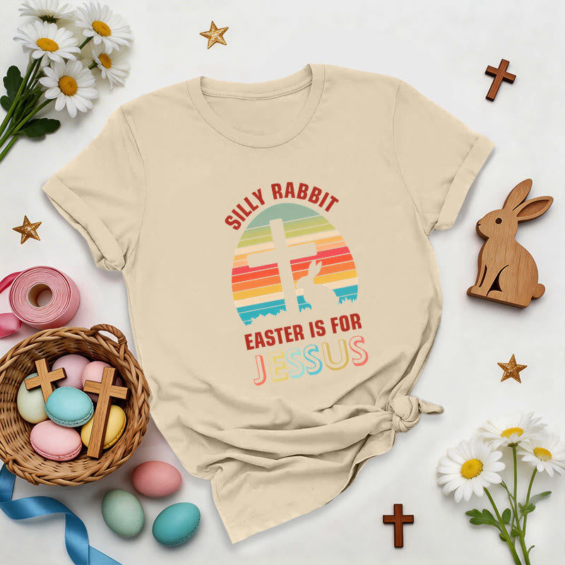 Christianartworkshop Easter Is For Jesus Retro Premium T-Shirt - Beige - 2XL - image 6