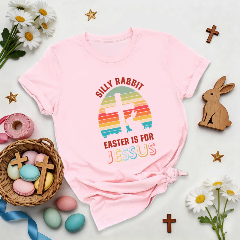 Christianartworkshop Easter Is For Jesus Retro Premium T-Shirt - Pink - 2XL - image 7