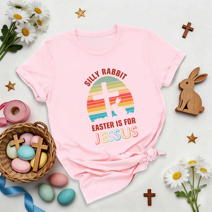 Christianartworkshop Easter Is For Jesus Retro Premium T-Shirt - Pink - 2XL - image 7